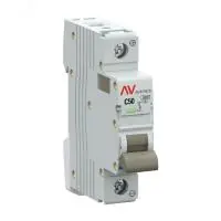 Выключатель автоматический AV-10 DC 1P 50A (C) 10kA EKF AVERES в Москве Выключатель автоматический AV-10 DC 1P 50A (C) 10kA EKF AVERES - foto