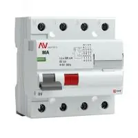 Устройство защитного отключения DV 4P 80А/300мА (S) EKF AVERES в Москве Устройство защитного отключения DV 4P 80А/300мА (S) EKF AVERES - foto