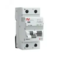 Дифференциальный автомат DVA-6 1P+N 20А (B) 300мА (AC) 6кА EKF AVERES в Москве Дифференциальный автомат DVA-6 1P+N 20А (B) 300мА (AC) 6кА EKF AVERES - foto