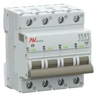 Выключатель автоматический AV-10 DC 4P 1A (C) 10kA EKF AVERES в Москве Выключатель автоматический AV-10 DC 4P 1A (C) 10kA EKF AVERES - foto