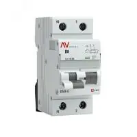 Дифференциальный автомат DVA-6 1P+N 6А (D) 300мА (AC) 6кА EKF AVERES в Москве Дифференциальный автомат DVA-6 1P+N 6А (D) 300мА (AC) 6кА EKF AVERES - foto