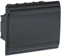 Корпус модульный пл. встр. ЩРВ-П-9 PRIME черный IP41 IEK в Москве Корпус модульный пл. встр. ЩРВ-П-9 PRIME черный IP41 IEK - foto