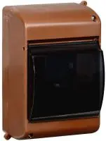 KREPTA 3 Корпус пластиковый КМПн 2/4 IP30 дуб IEK в Москве KREPTA 3 Корпус пластиковый КМПн 2/4 IP30 дуб IEK - foto