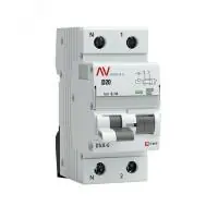 Дифференциальный автомат DVA-6 1P+N 20А (D) 100мА (A) 6кА EKF AVERES в Москве Дифференциальный автомат DVA-6 1P+N 20А (D) 100мА (A) 6кА EKF AVERES - foto