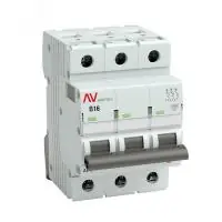 Выключатель автоматический AV-10 3P 16A (B) 10kA EKF AVERES в Москве Выключатель автоматический AV-10 3P 16A (B) 10kA EKF AVERES - foto