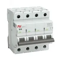 Выключатель автоматический AV-6 4P 16A (B) 6kA EKF AVERES в Москве Выключатель автоматический AV-6 4P 16A (B) 6kA EKF AVERES - foto