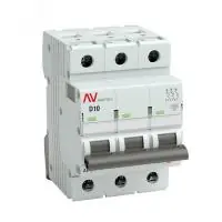Выключатель автоматический AV-10 3P 10A (D) 10kA EKF AVERES в Москве Выключатель автоматический AV-10 3P 10A (D) 10kA EKF AVERES - foto