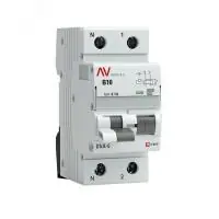 Дифференциальный автомат DVA-6 1P+N 10А (B) 100мА (A) 6кА EKF AVERES в Москве Дифференциальный автомат DVA-6 1P+N 10А (B) 100мА (A) 6кА EKF AVERES - foto