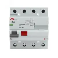 Устройство защитного отключения DV 4P 25А/300мА (A) EKF AVERES в Москве Устройство защитного отключения DV 4P 25А/300мА (A) EKF AVERES - foto