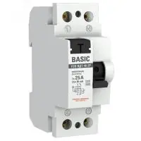 Устройство защитного отключения УЗО ВД-40 2P 25А/30мА (электронное) EKF Basic в Москве Устройство защитного отключения УЗО ВД-40 2P 25А/30мА (электронное) EKF Basic - foto