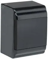 Корпус модульный пл. нав. ЩРН-П-4 PRIME черный IP41 IEK в Москве Корпус модульный пл. нав. ЩРН-П-4 PRIME черный IP41 IEK - foto