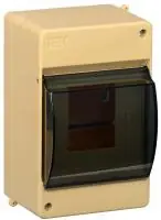 KREPTA 3 Корпус пластиковый КМПн 2/4 IP30 сосна IEK в Москве KREPTA 3 Корпус пластиковый КМПн 2/4 IP30 сосна IEK - foto